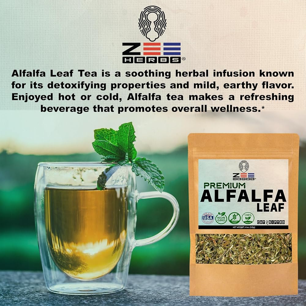 ZeeHERBS Premium Alfalfa Leaf - 4 oz - image 3