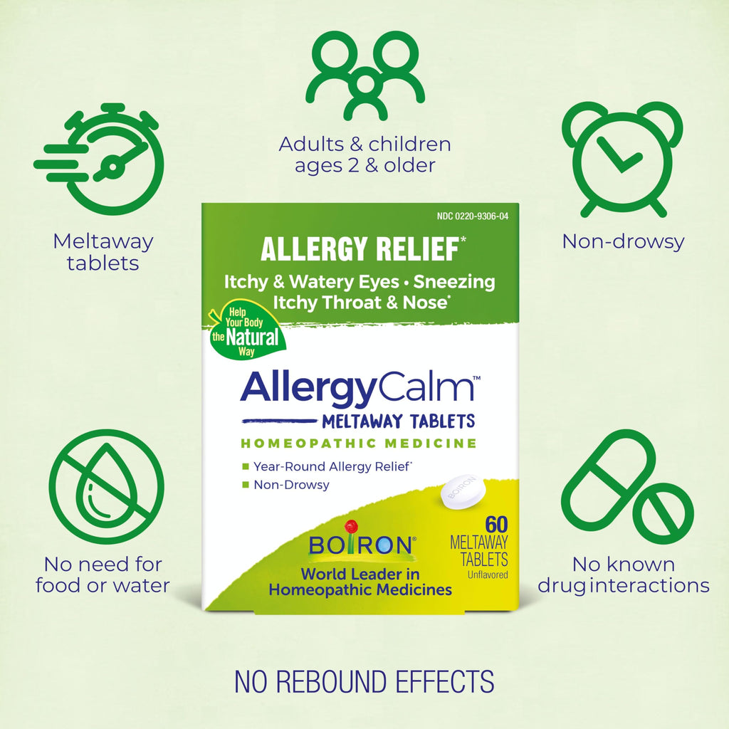 Boiron AllergyCalm Tablets for Relief from Allergy and Hay Fever - image 4