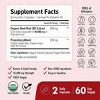 ForestLeaf USDA Organic Beet Root Capsules - Beetroot Supplement