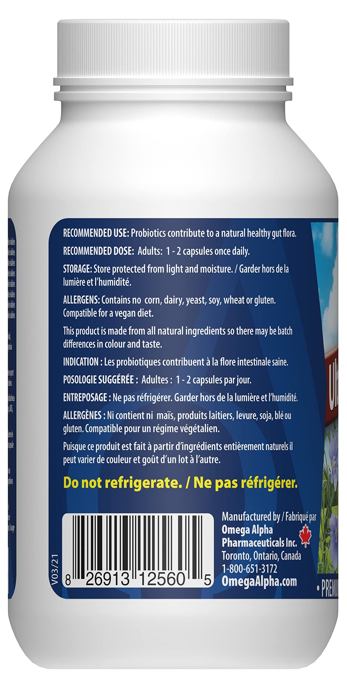 Omega Alpha Ultra Probiotic Plus - 60 Vegetarian Capsules - image 3