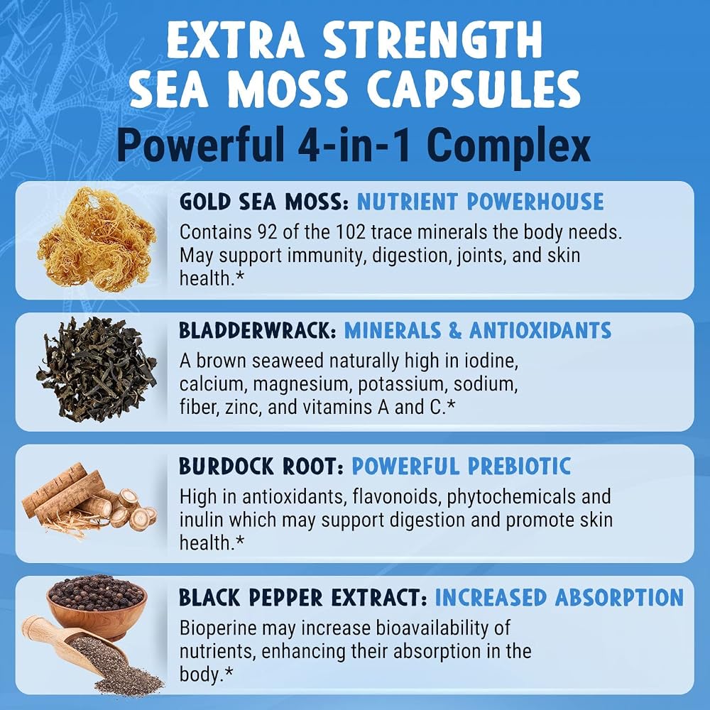 Maju Superfoods sea Moss Capsules