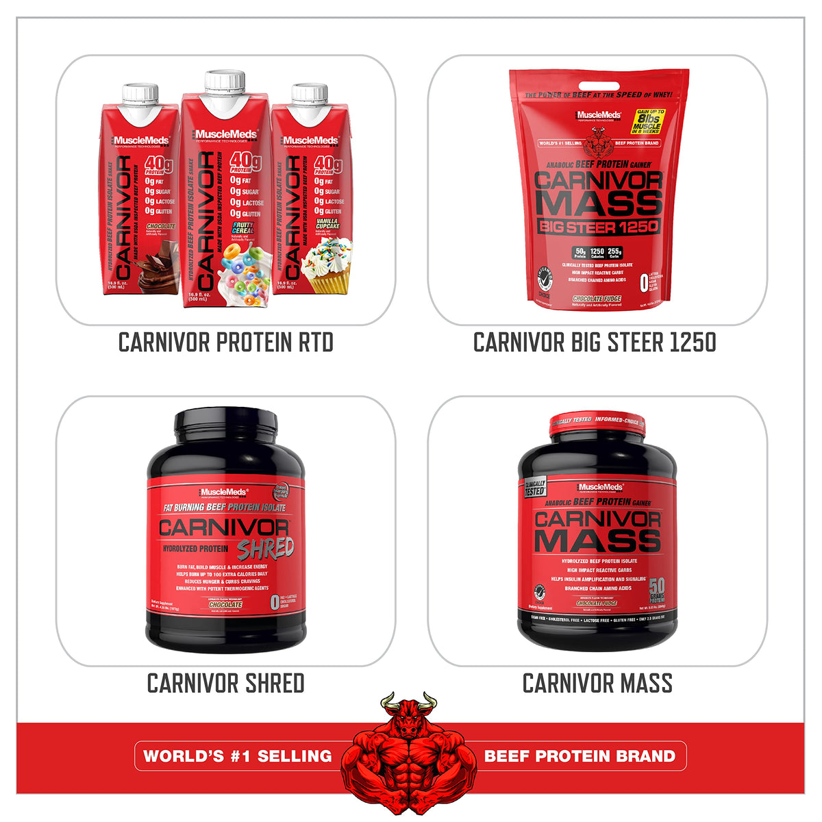 MuscleMeds Carnivor Beef Protein Isolate Powder