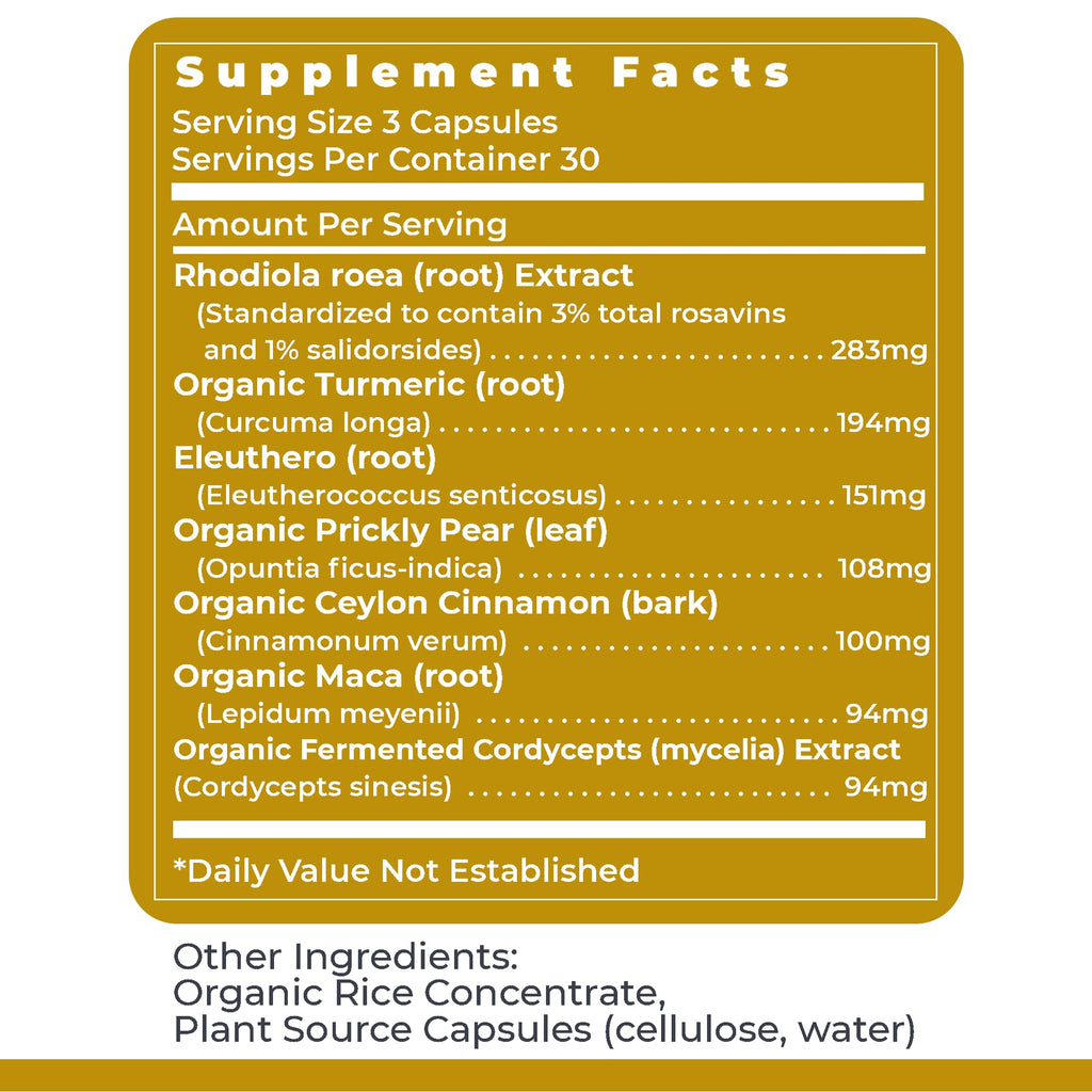 Premier Research Labs Adaptogen-R3 Stress Support - 90 Vegetarian Capsules - image 6