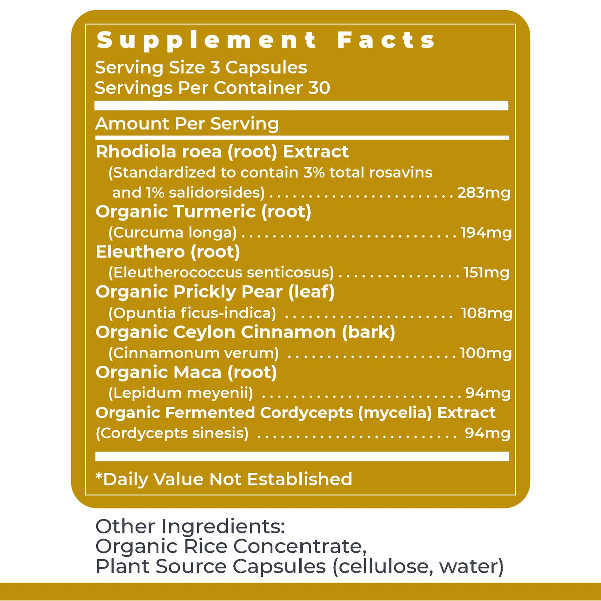 Premier Research Labs Adaptogen-R3 Stress Support - 90 Vegetarian Capsules - image 6