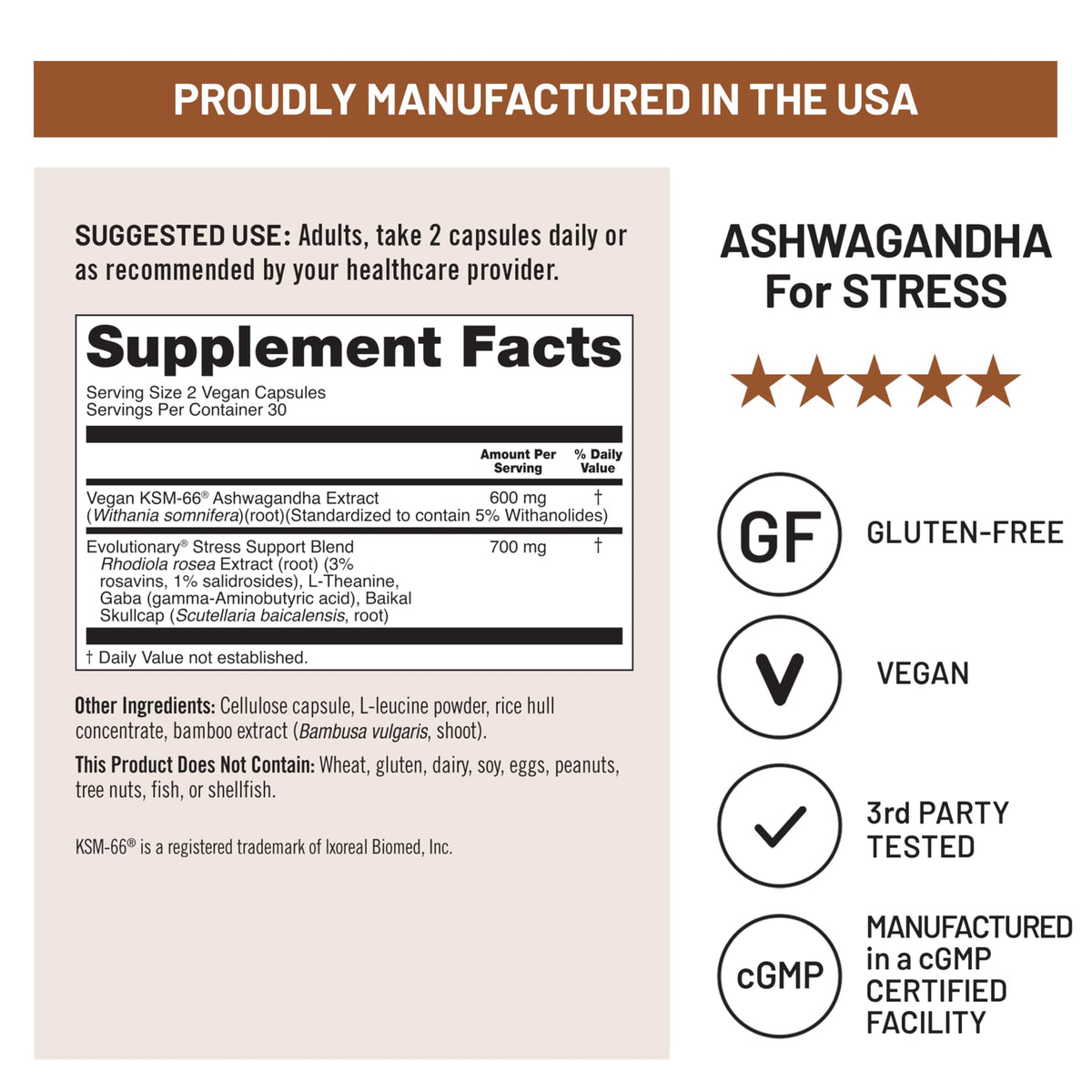 NatureWise Ashwagandha for Stress with KSM-66 - 60 Capsules - image 5