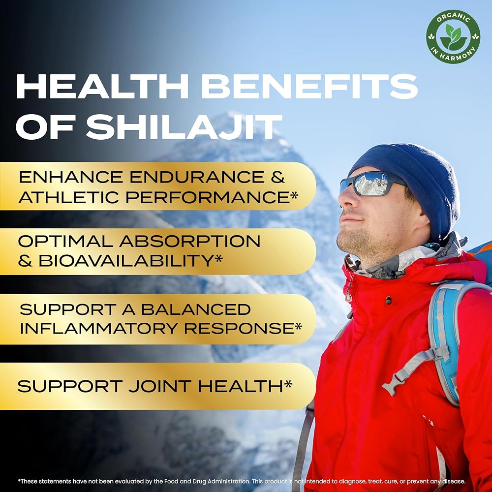 Organic In Harmony Shilajit Gummies for Wellness - 60 Gummies - image 5