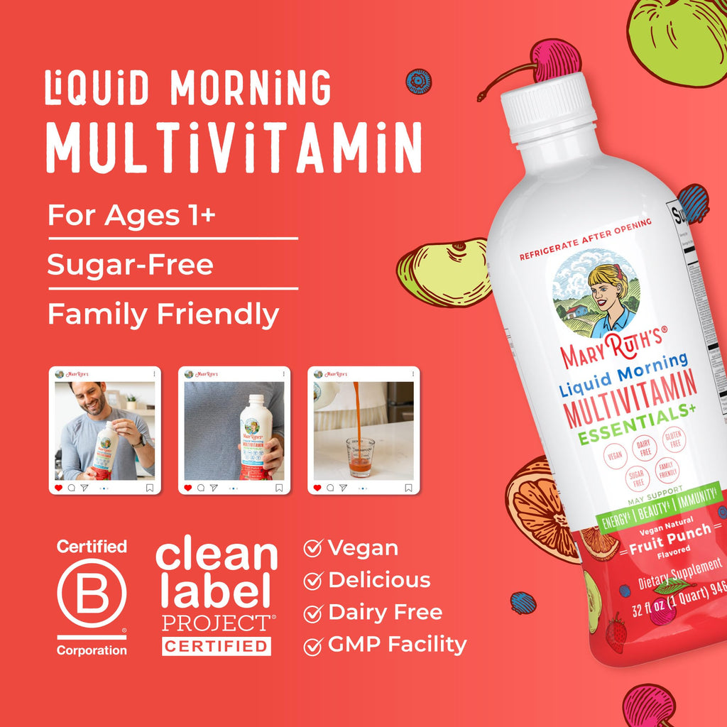 MaryRuth's Liquid Morning Multivitamin Essentials+ - 32 Fl Oz - image 8