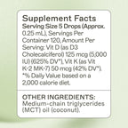 Amy Myers MD Vitamin D3/K2 Liquid Supplement - 1 fl oz - image 2