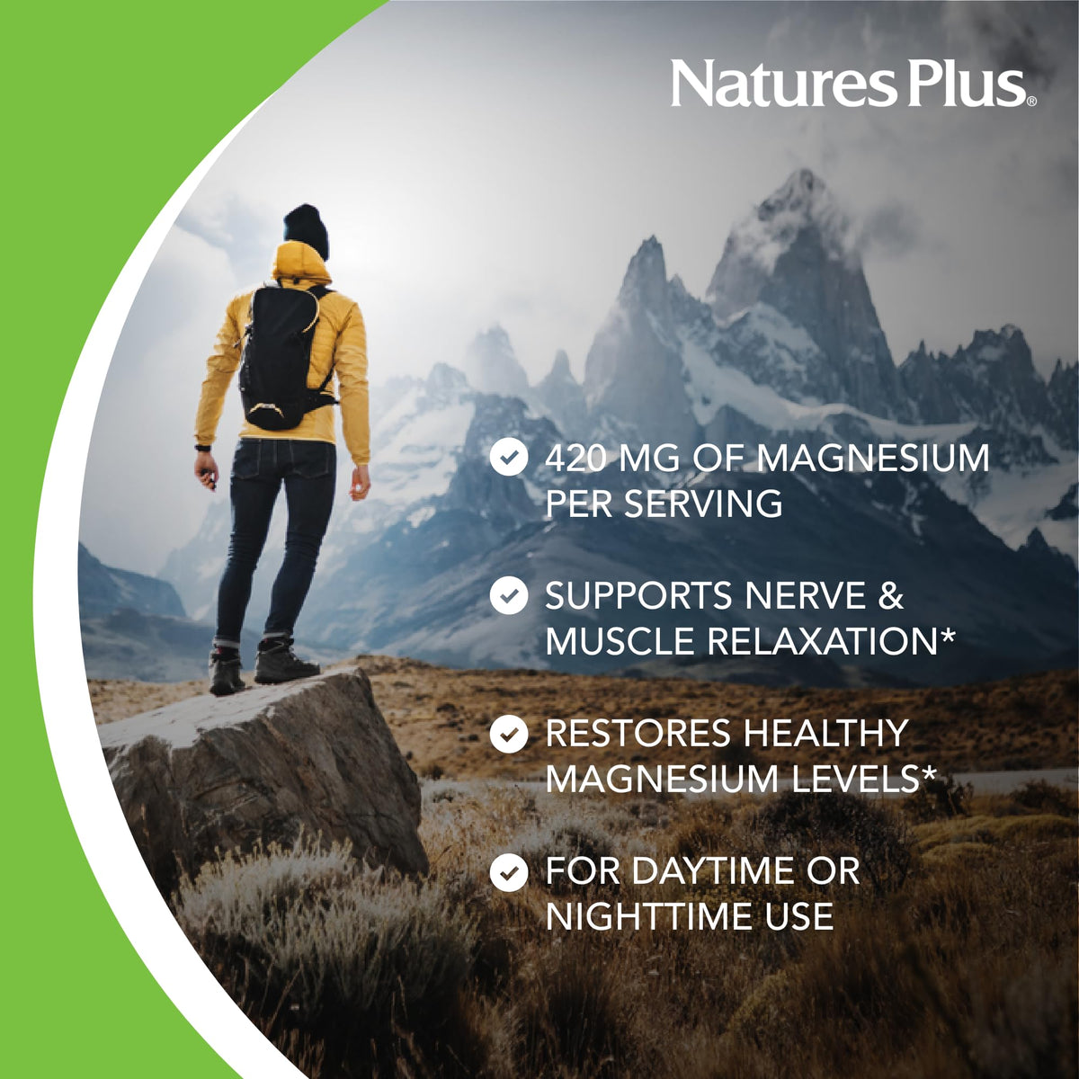 noi-NaturesPlus NaturesPlus Kalmassure Magnesium 400 mg - 90 Capsules - image 3