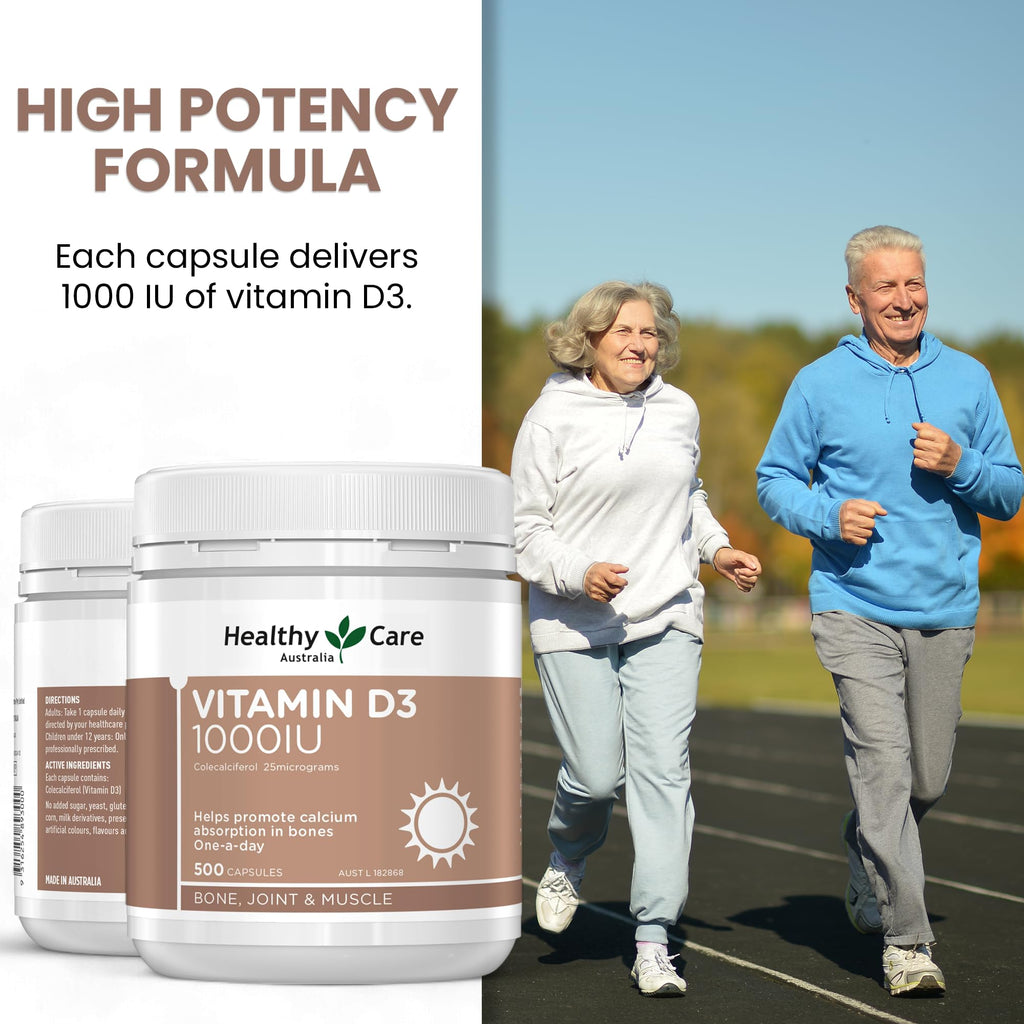 Healthy Care Vitamin D3 1000 IU - 500 Capsules - image 3