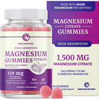 Nobi Nutrition Magnesium Citrate Gummies - 60 Count