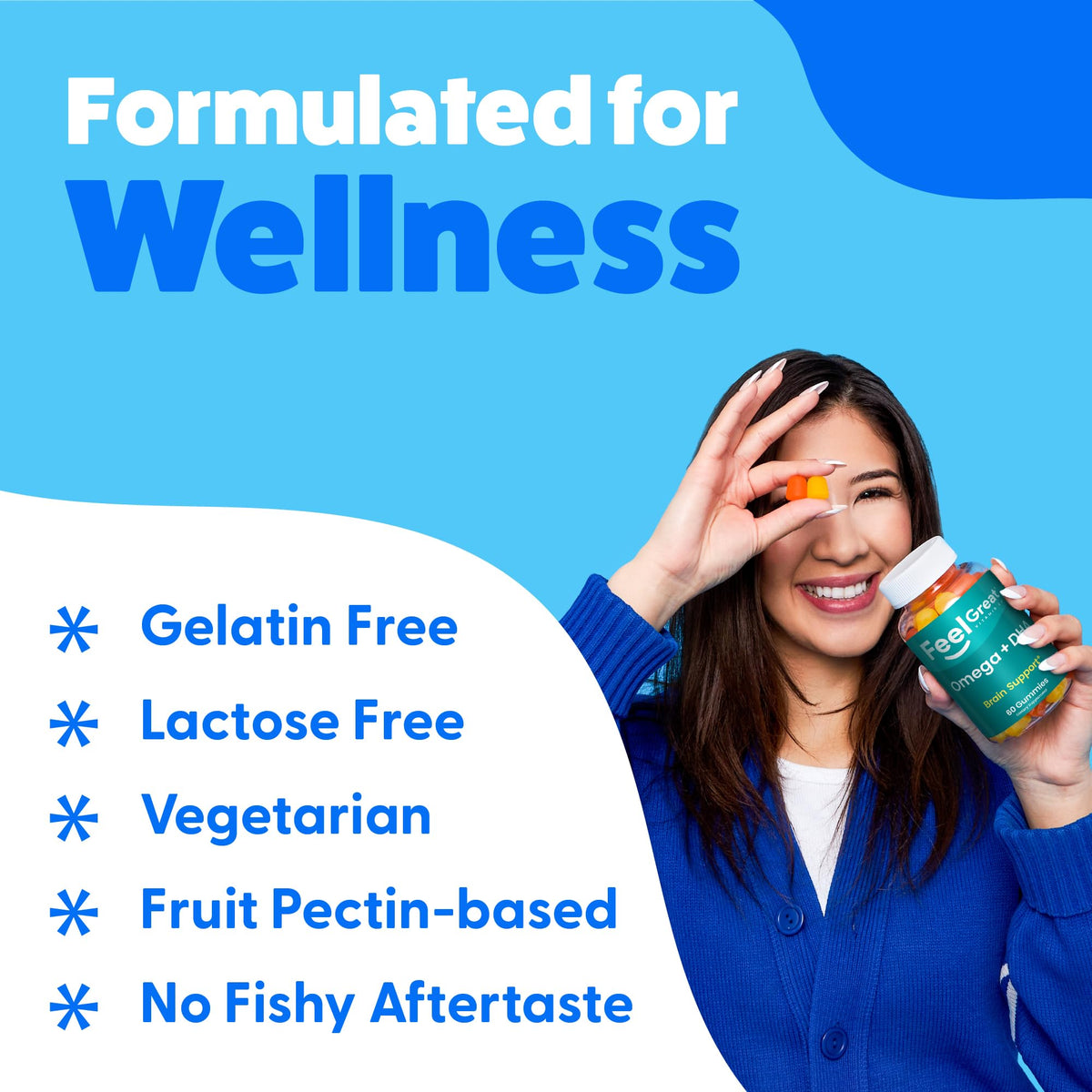 The Feel Great Vitamin Company Omega 3 6 9 + DHA Gummies - 60 Gummies - image 3