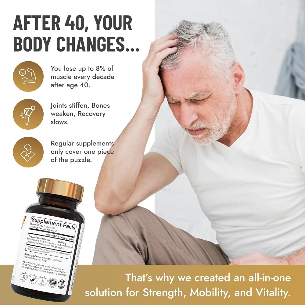 40+ Muscle Bone Joint Support Postbiotic - 60 Capsules - image 3