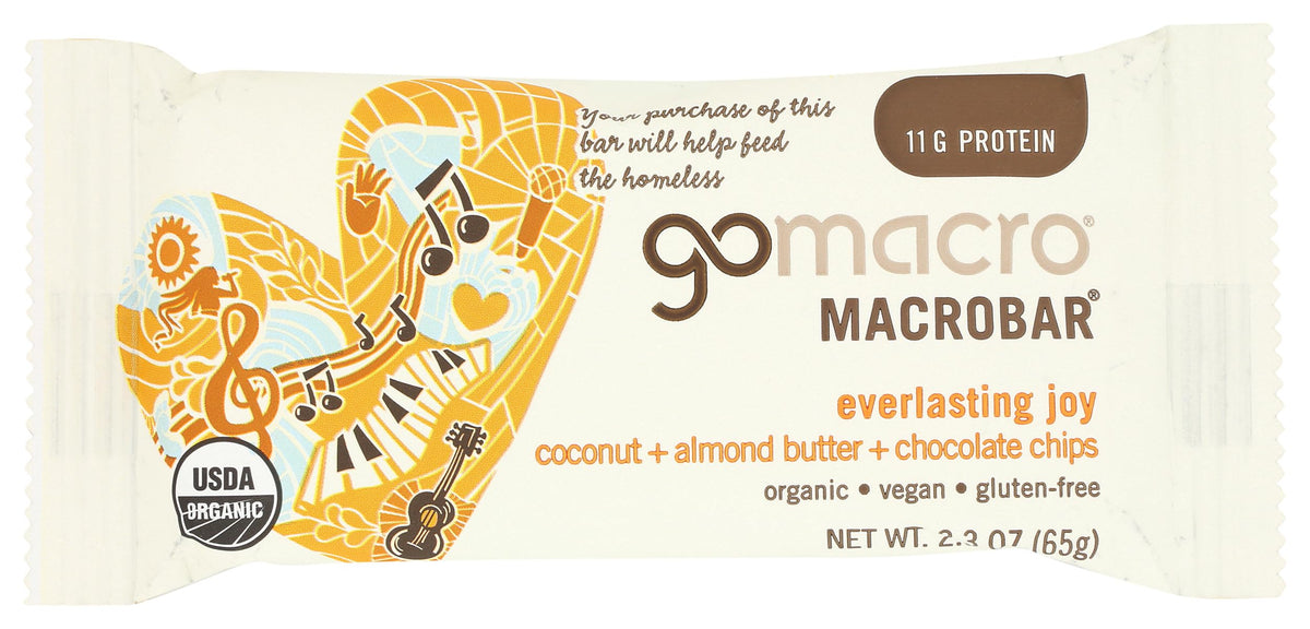GoMacro MacroBar Organic Vegan Protein Bar Coconut Almond - 1 Bar