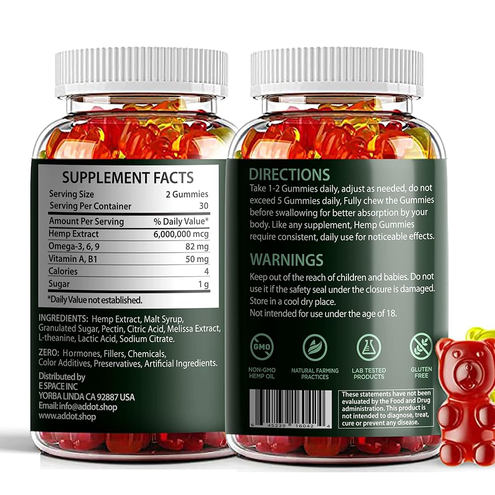 ADDOT WellLife Pure Hemp Gummies with Omega 3-6-9 - 60 Gummies - image 9