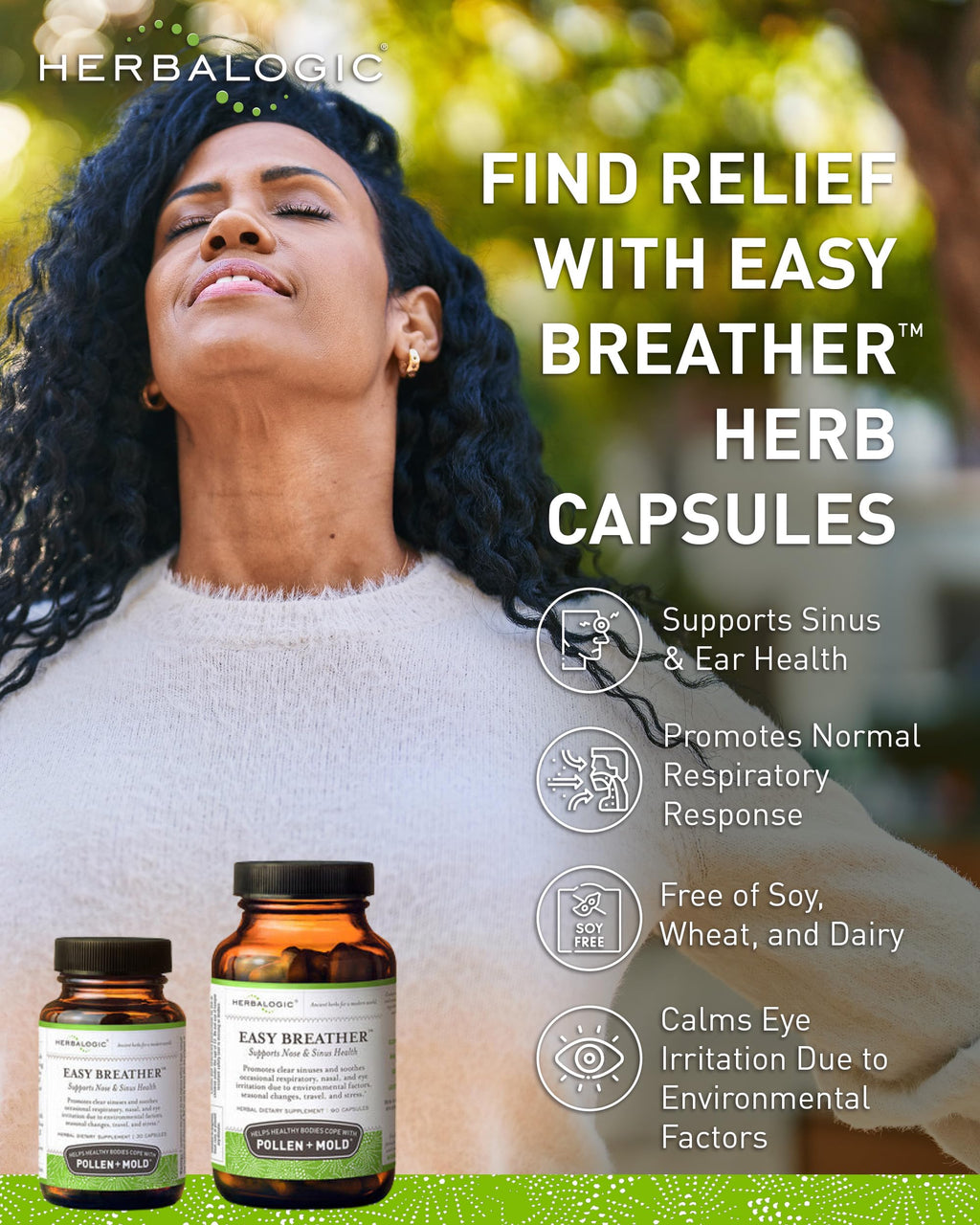 Herbalogic Easy Breather Herb Capsules for Sinus Health - 90 Capsules - image 2