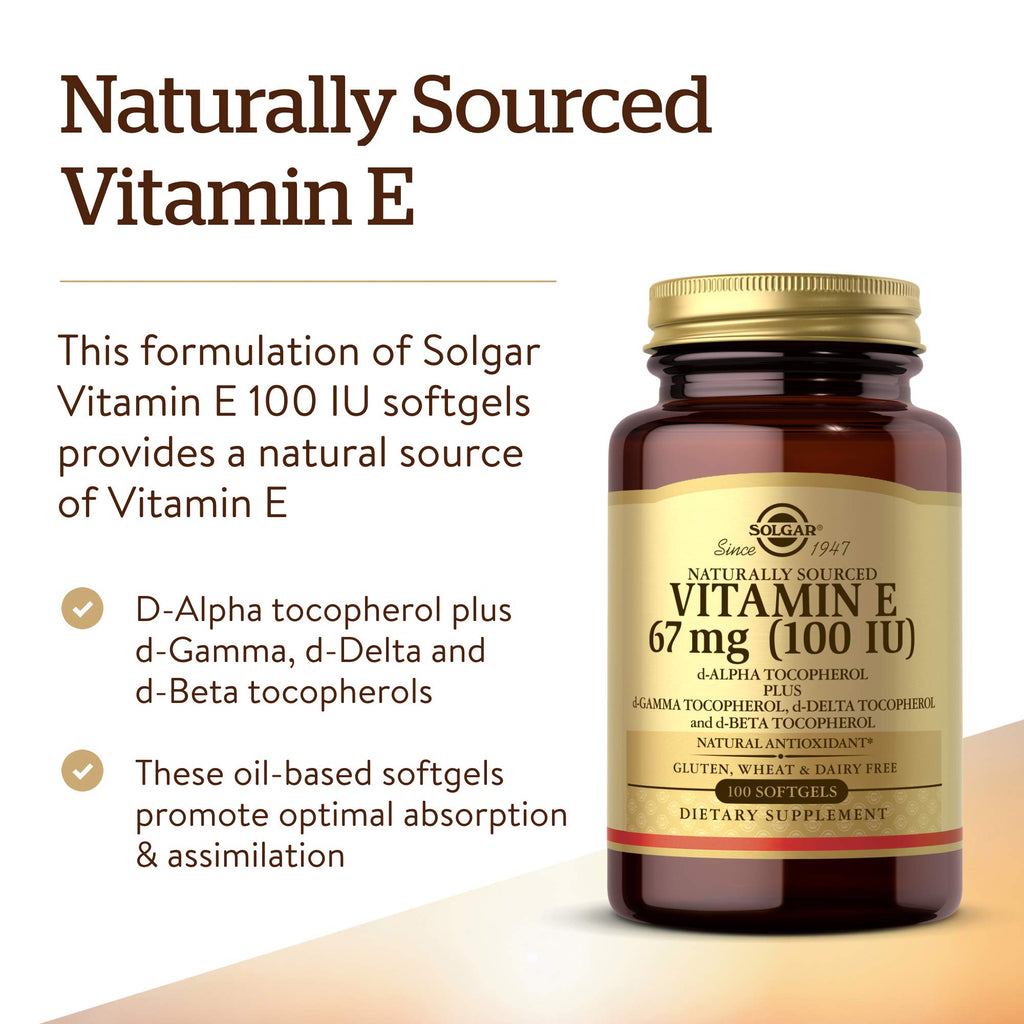 Solgar Vitamin E - 100 Capsules - image 3