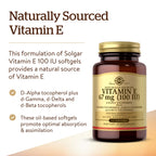 Solgar Vitamin E - 100 Capsules - image 3