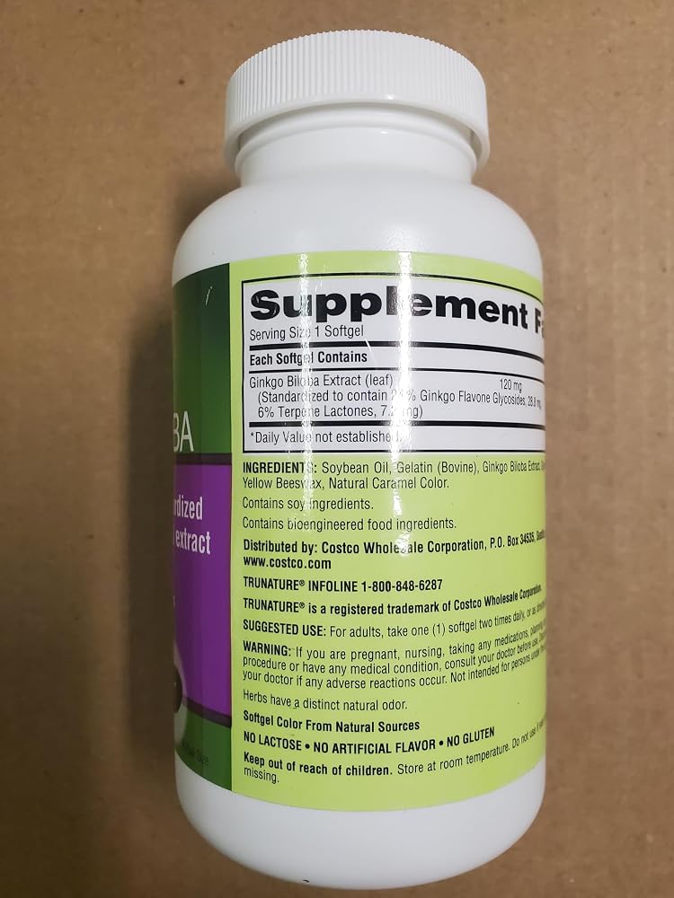 OProCyn Tru Nature Ginkgo Biloba for Brain Health - 340 Softgels - image 4
