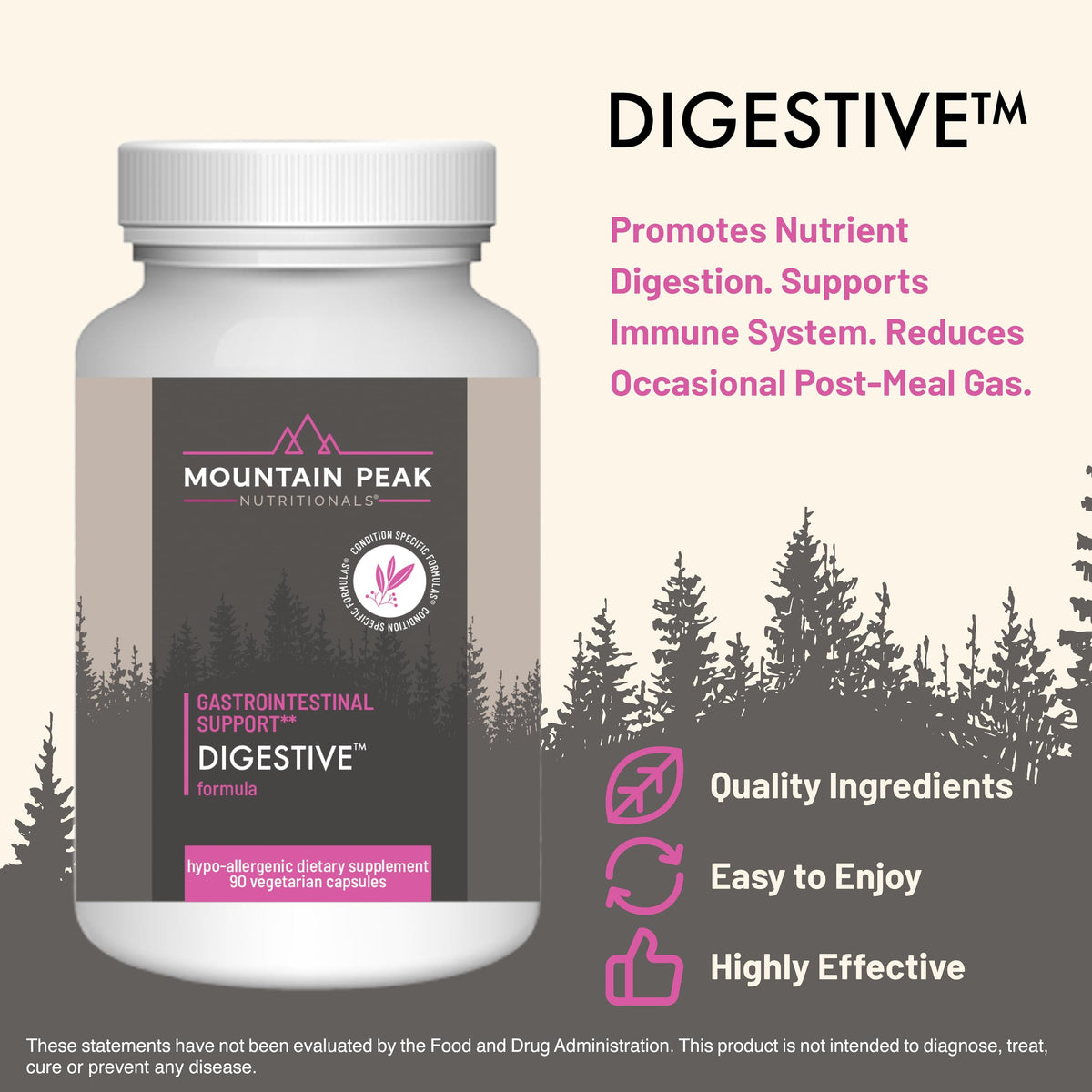 Mountain Peak Nutritionals Digestive Enzymes & Probiotics - 90 Capsules - image 2
