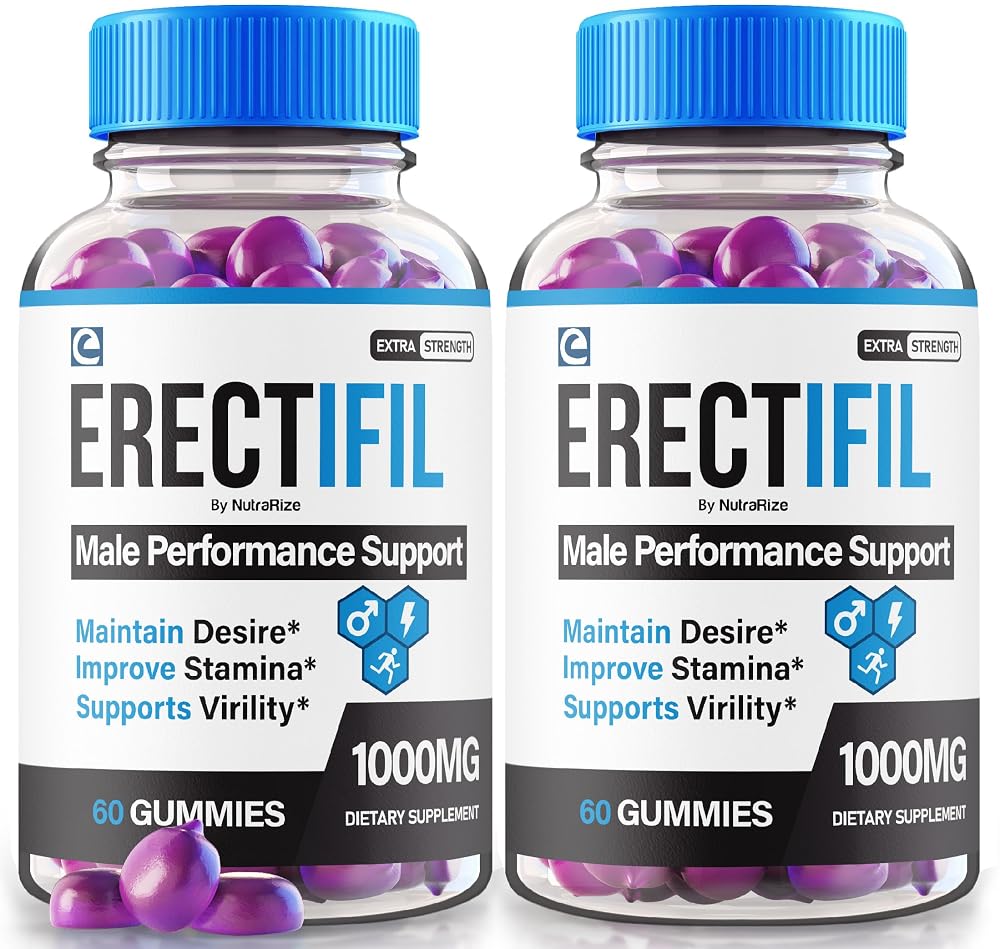 NutraRize Erectifil 1000 MG Gummies for Men - 120 Gummies