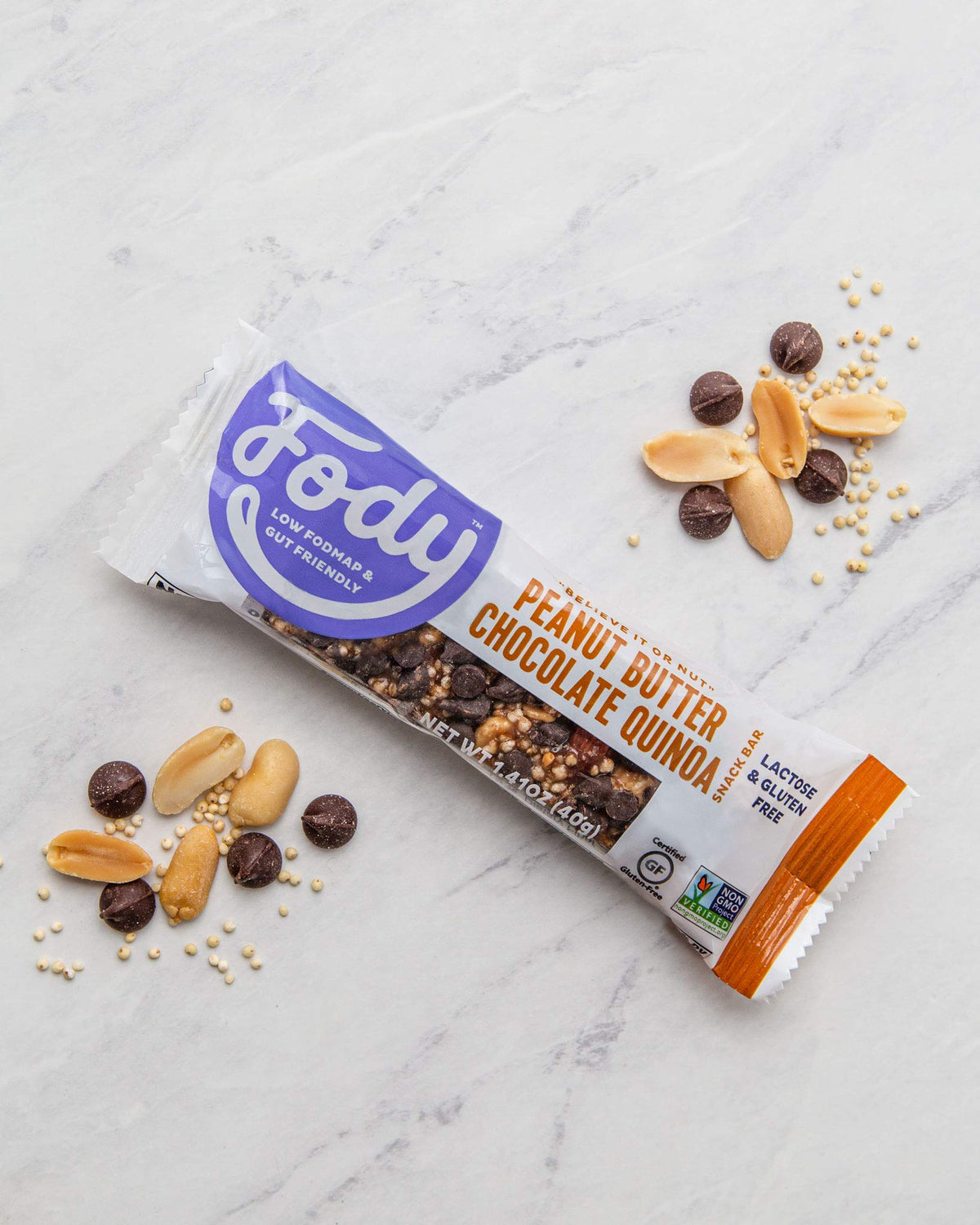 Fody Peanut Butter Chocolate Quinoa Snack Bars - 12 Count - image 4