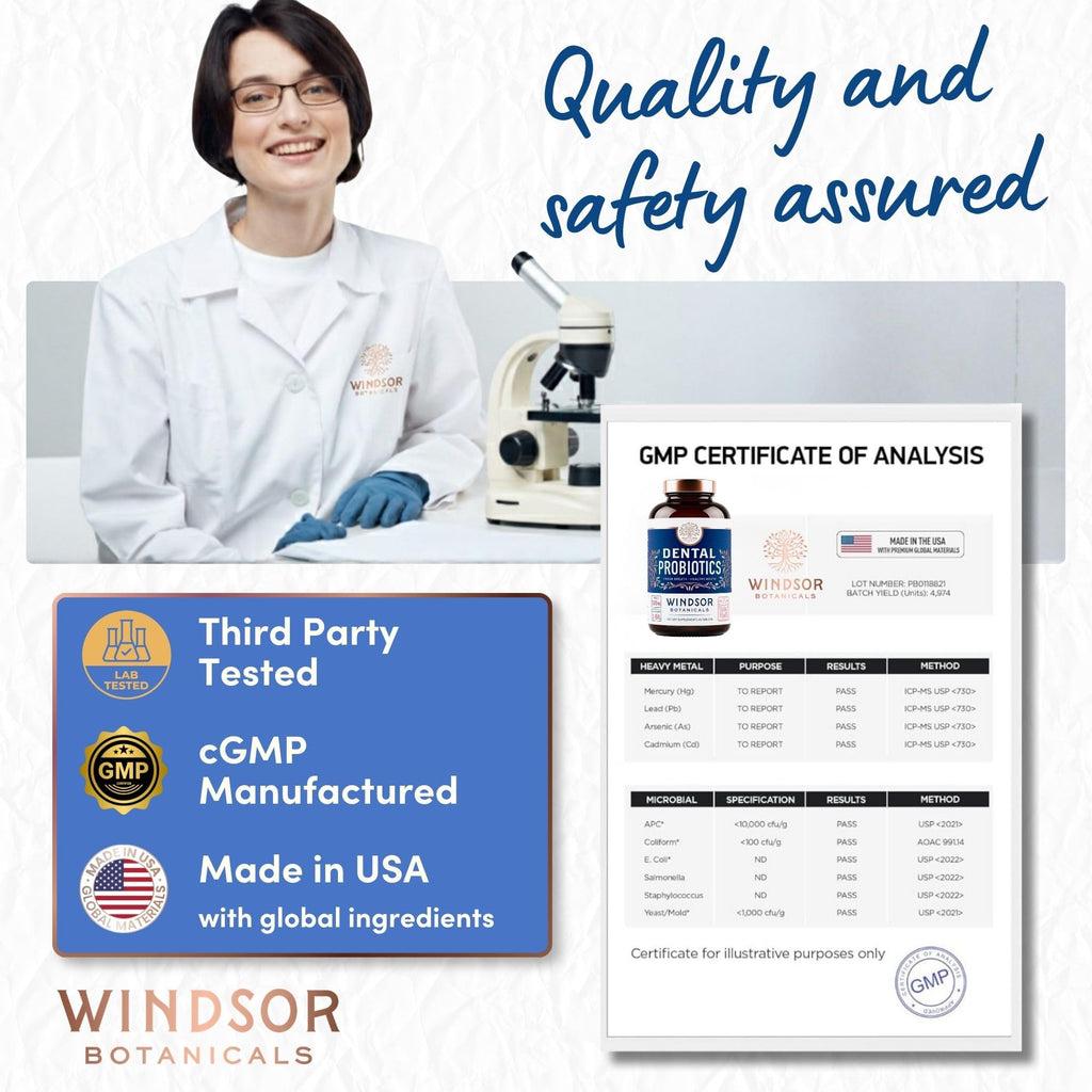 WINDSOR BOTANICALS Oral Probiotics for Teeth and Gums Variation