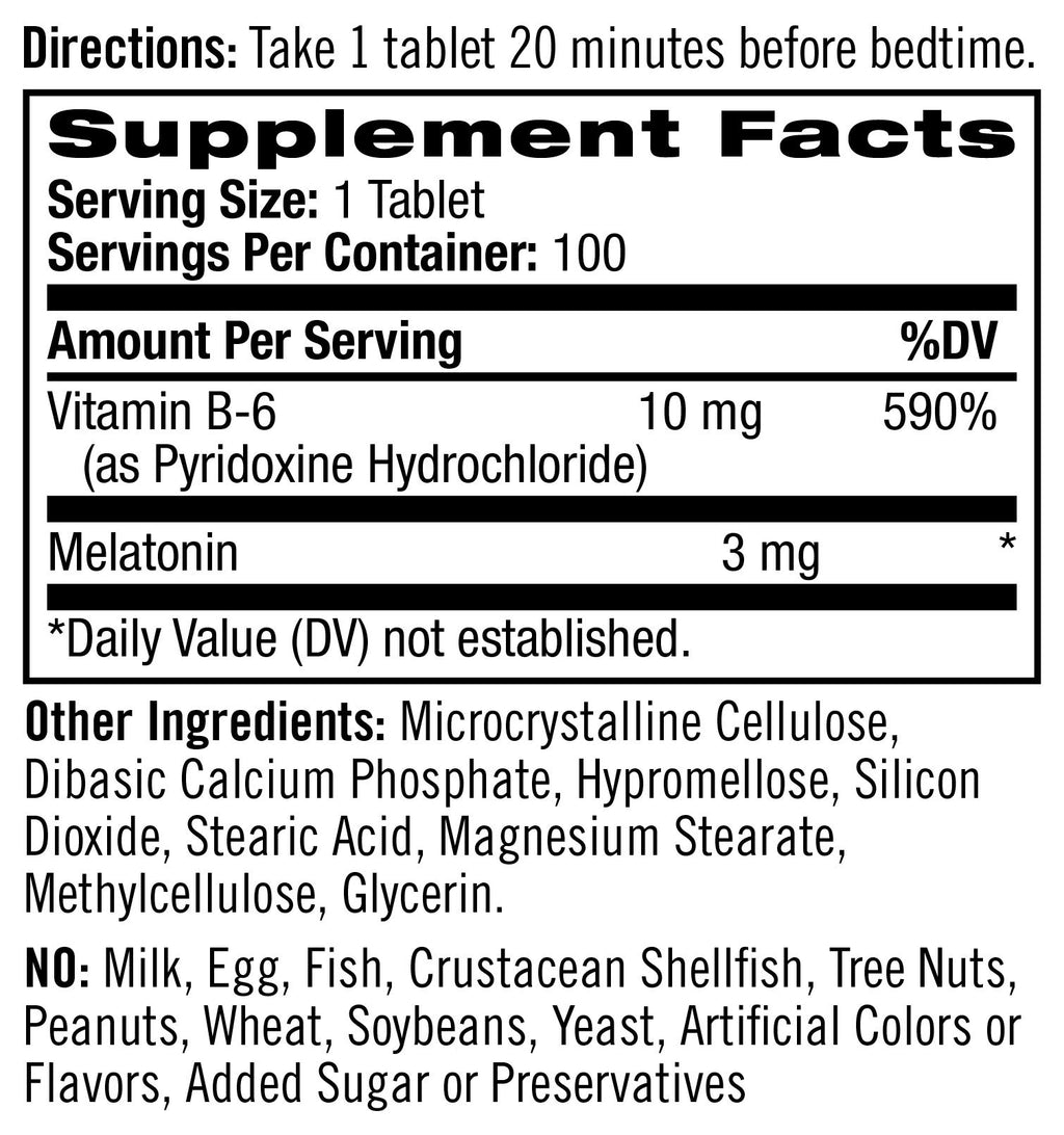 Natrol Melatonin 3 mg Time Release Sleep Aid - 100 Tablets - image 9