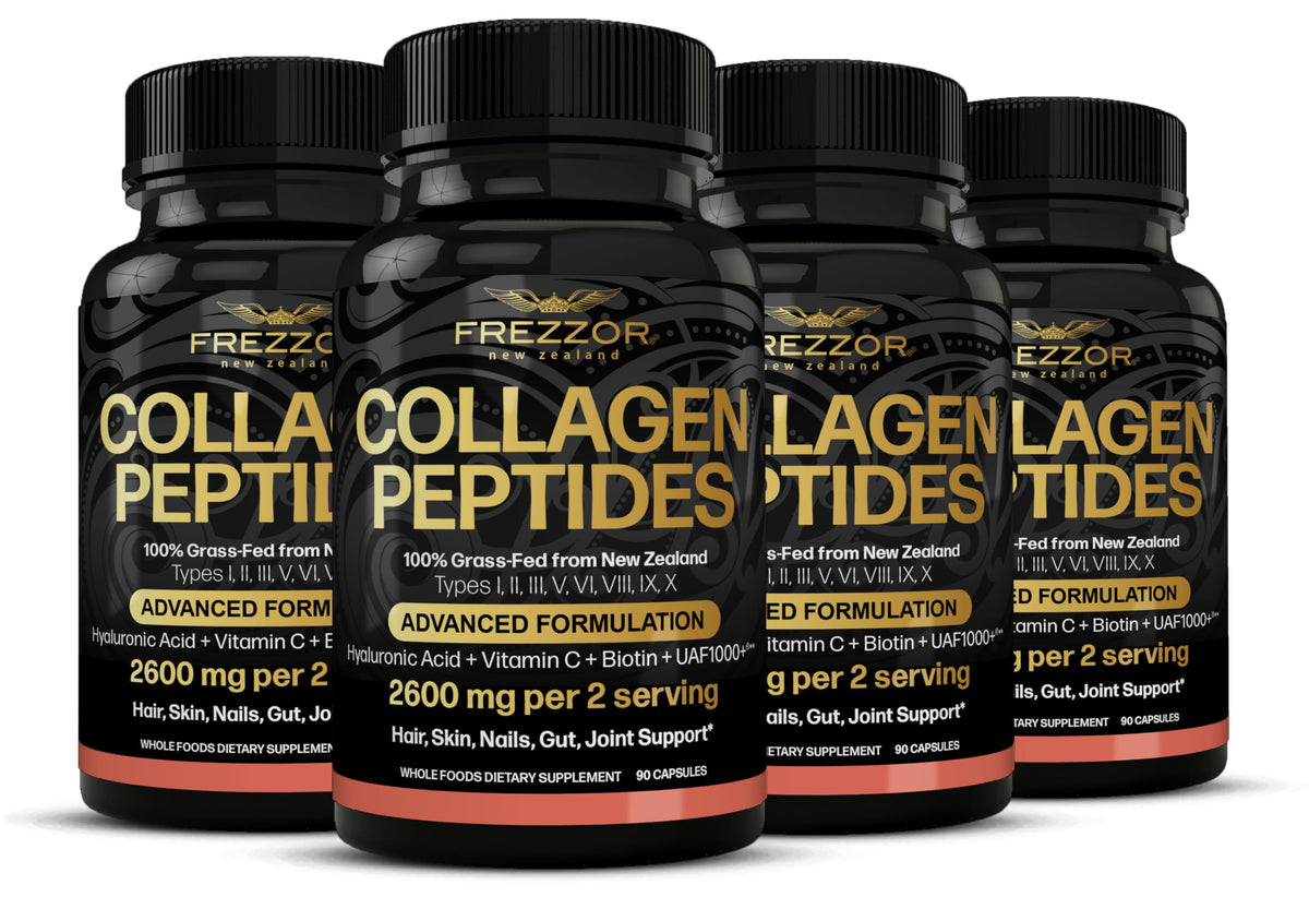 FREZZOR Collagen Peptides Grass-Fed New Zealand - 360 Capsules