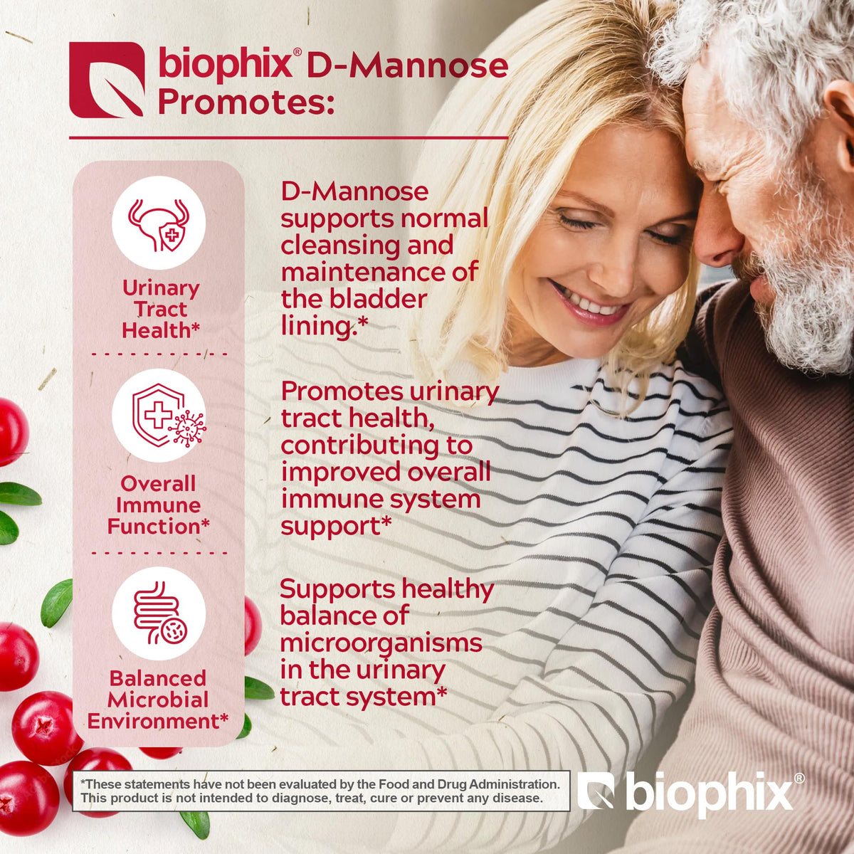 biophix D-Mannose USDA Organic 1500 mg - 200 Vegetarian Capsules - image 3