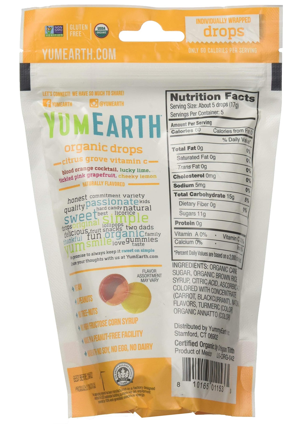 YumEarth Vitamin C Drops Citrus Grove Organic - 3.3 oz - image 2