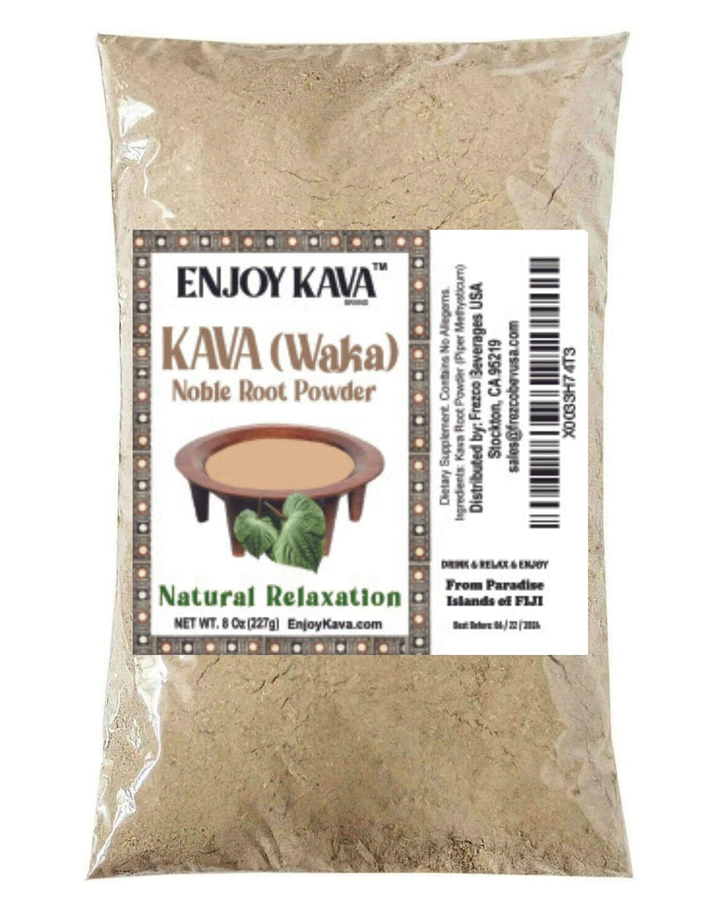 Enjoy Kava Pure Noble Kava Root Powder - 1/2 Lb