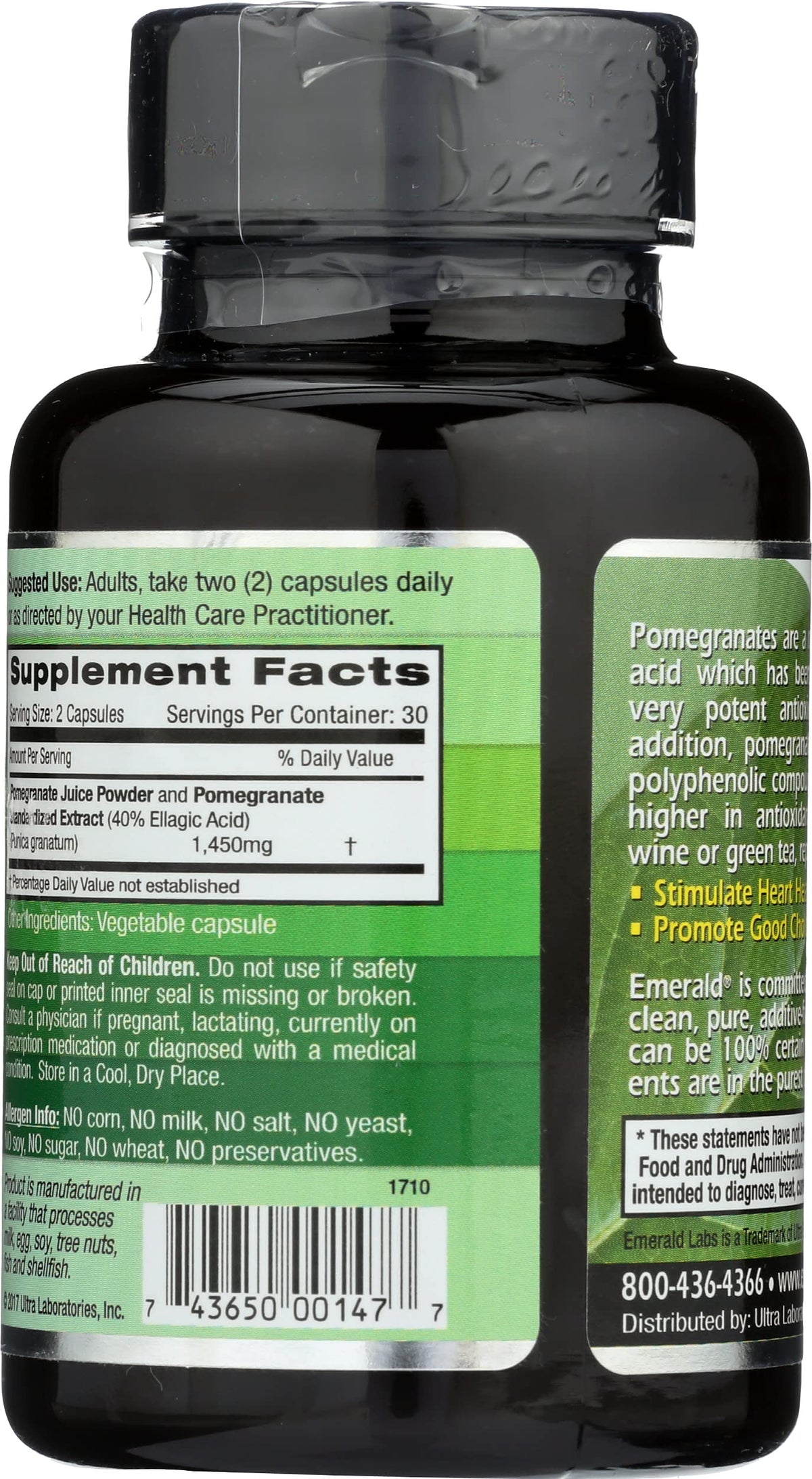 Emerald Laboratories Pomegranate Immune Support - 60 Capsules - image 2