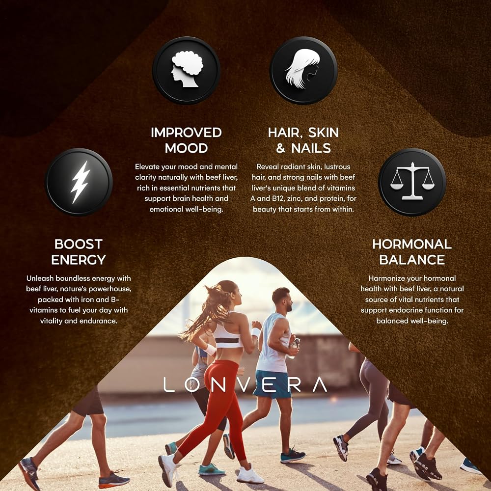 Lonvera Grass Fed Beef Liver Supplement