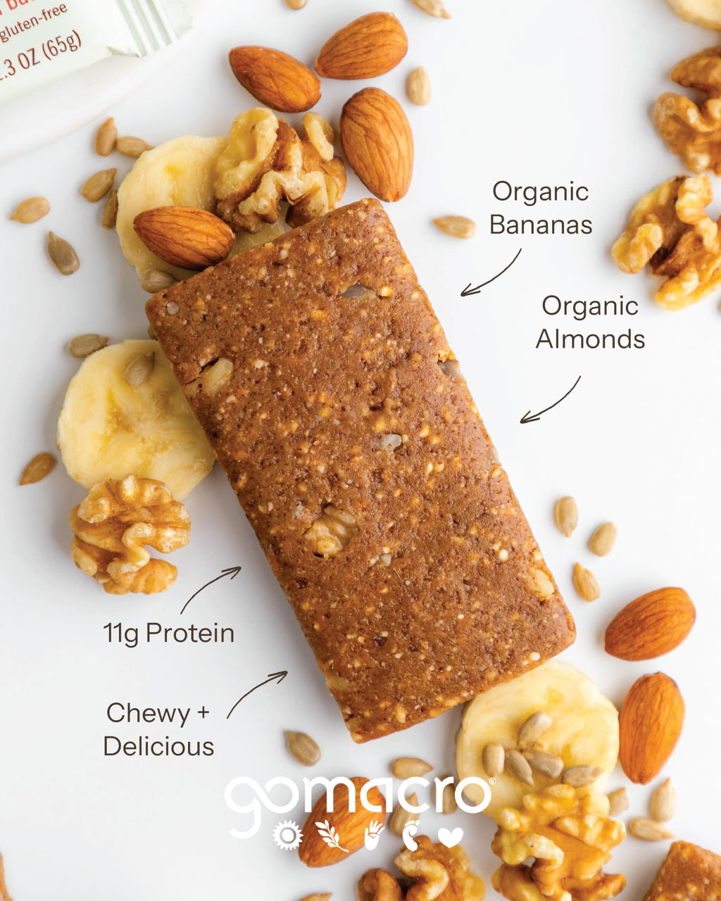 GoMacro MacroBar Organic Vegan Protein Bars