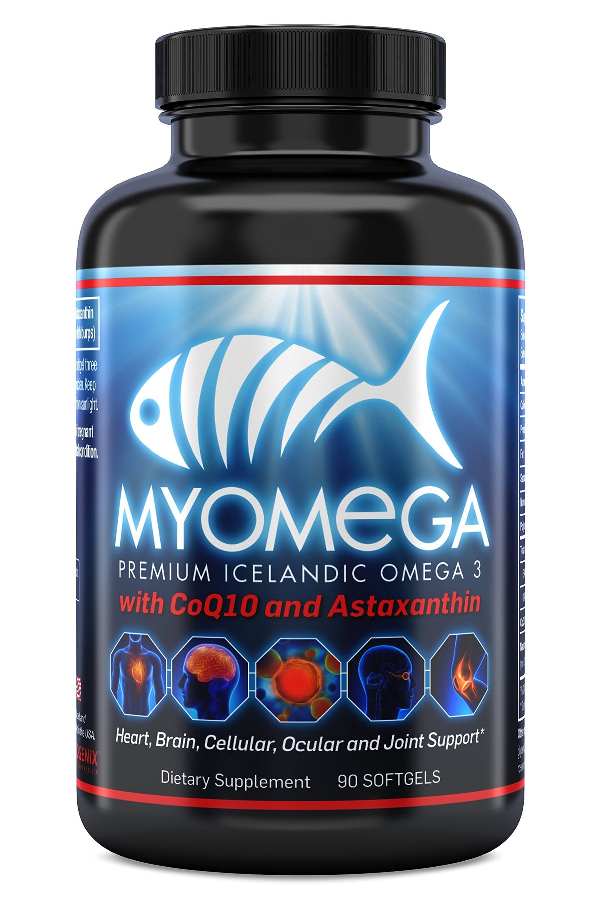 Myogenix Myomega Omega 3 with Co-Q10 & Astaxanthin - 90 Softgels