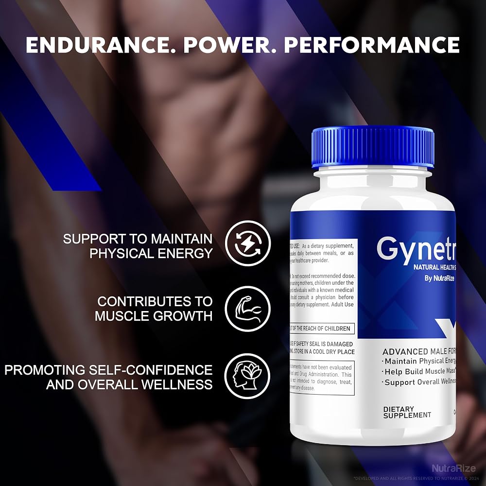 NutraRize Gynetrex Male Formula Capsules for Energy & Stamina - 60 Capsules - image 6
