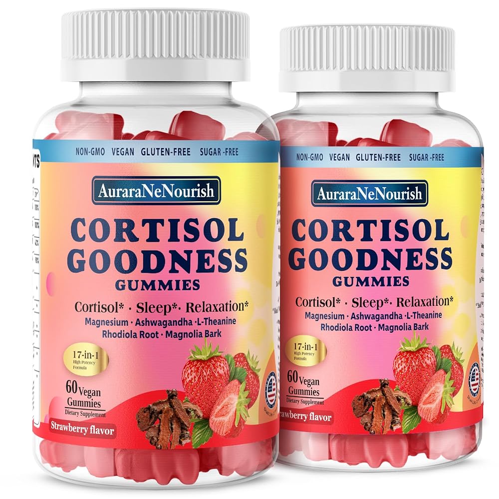 AuraraNeNourish Sugar Free Cortisol Supplement Gummies