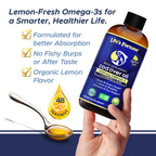 Life's Fortune Cod Liver Oil Liquid Lemon Flavor Organic Supplement