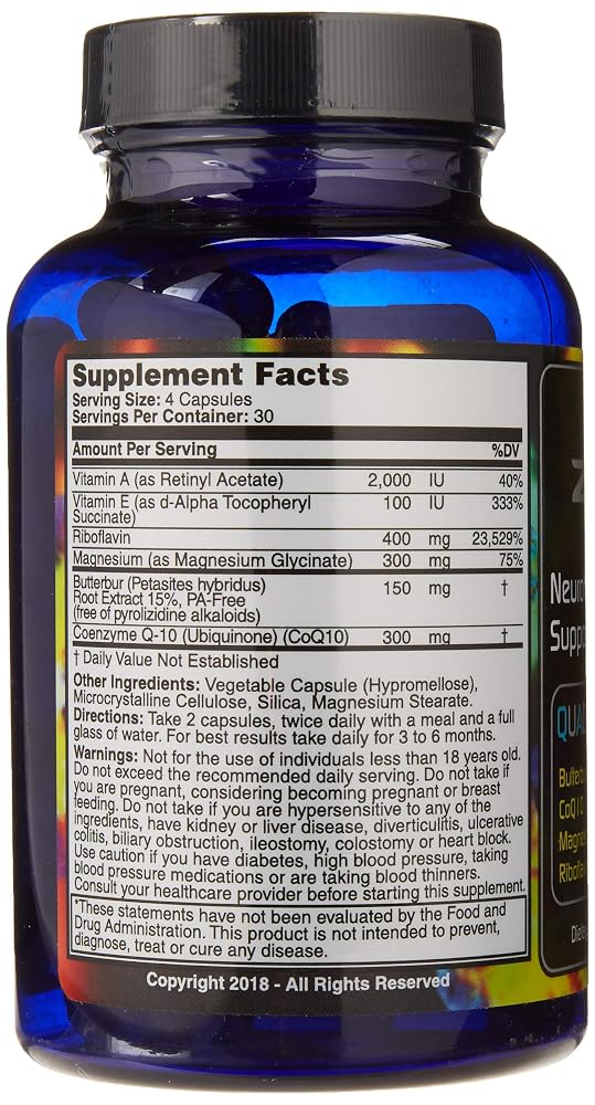Iconis Bioceuticals MigrA Zero Migraine Relief - 120 Capsules - image 2