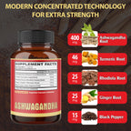 Agobi Ashwagandha 5-in-1 Herbal Blend - 120 Capsules - image 2