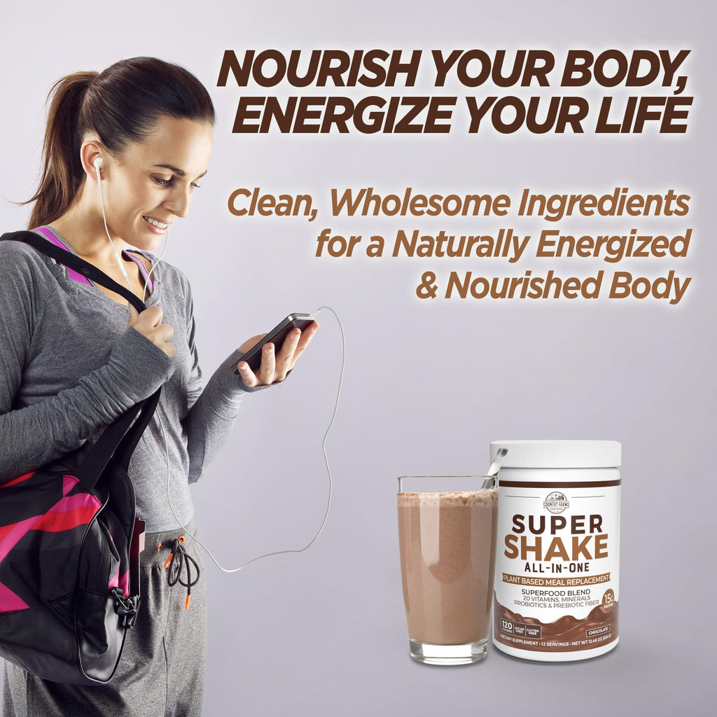 Country Farms All-in-One Super Shake Plant Protein Meal Replacement - image 5