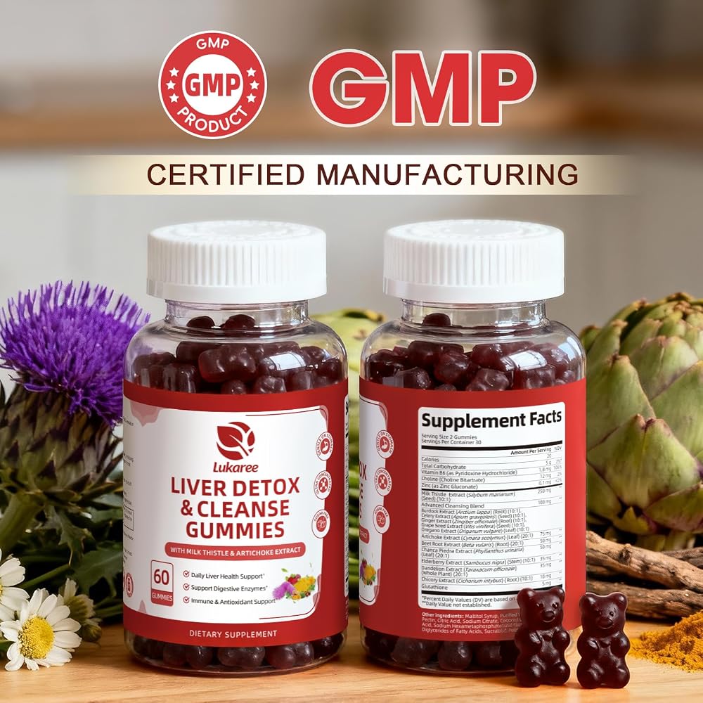Lukaree Liver Cleanse Detox & Repair Gummies - 120 Count - image 9
