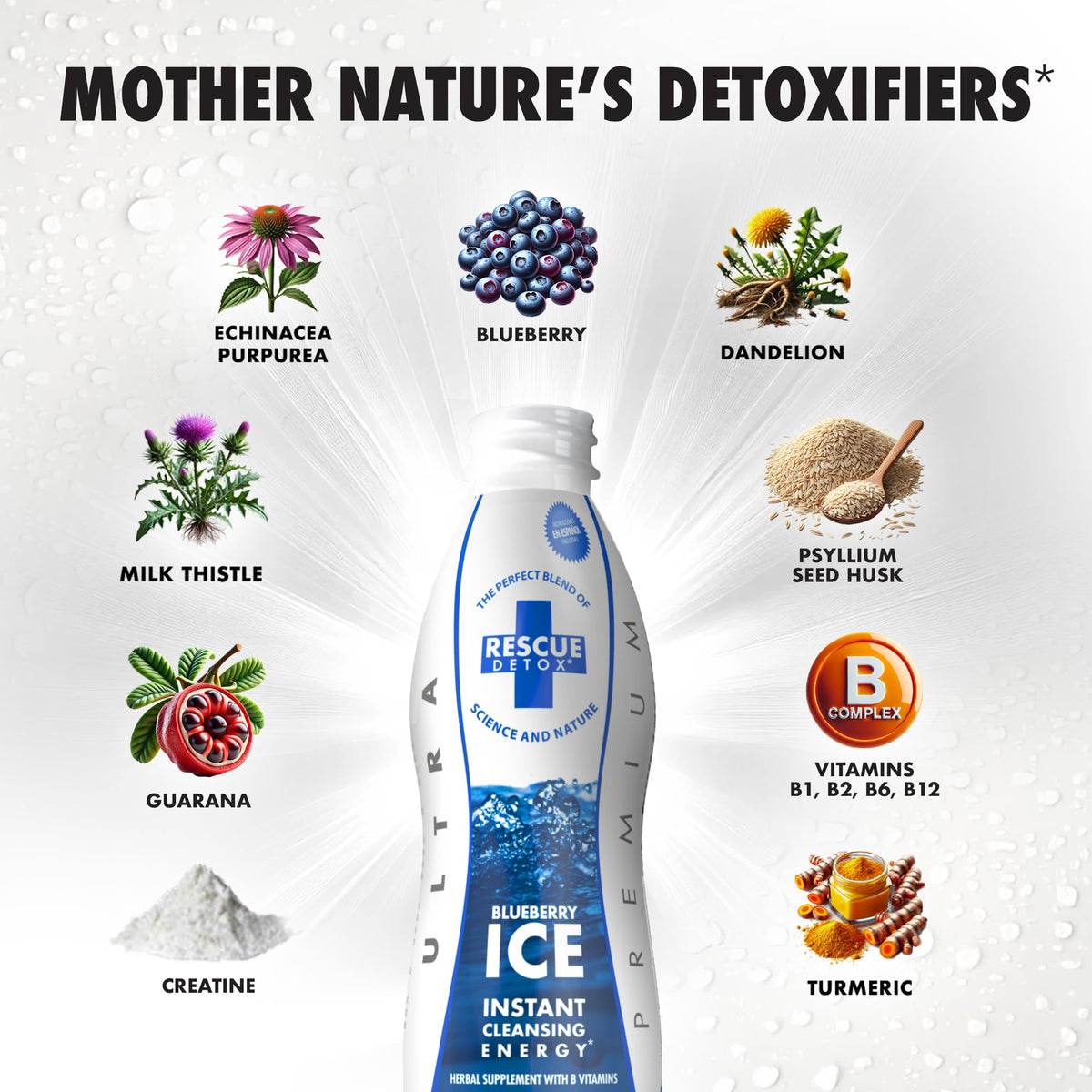 Rescue Detox ICE Maximum Strength Blueberry - 32 Fl Oz - image 5