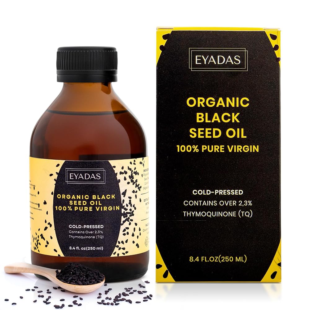 EYADAS Organic Black Seed Oil 8.4 Fl Oz