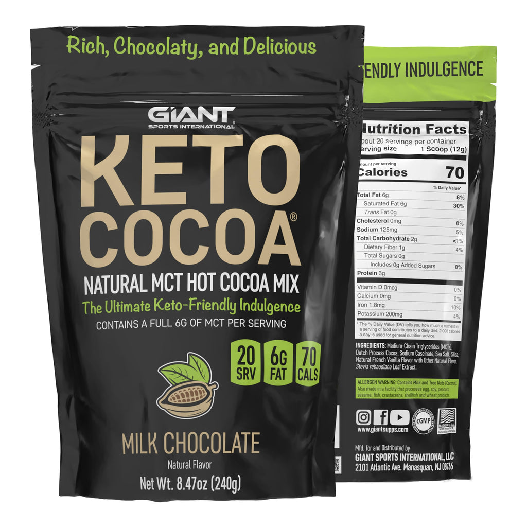 Giant Sports Keto Cocoa Chocolate Hot Chocolate Mix - 8.5 oz - image 7