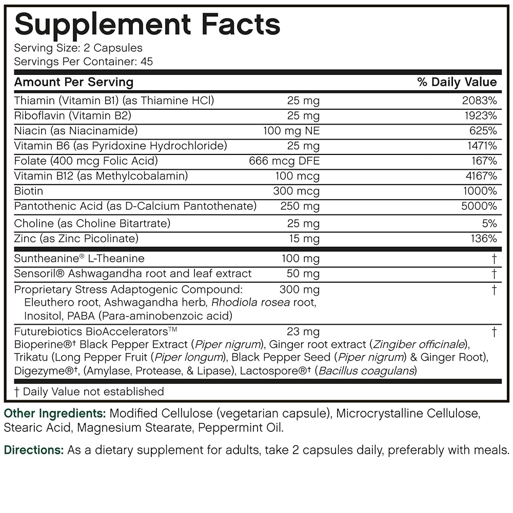 Futurebiotics StressAssist L-Theanine Ashwagandha Stress Complex - image 8