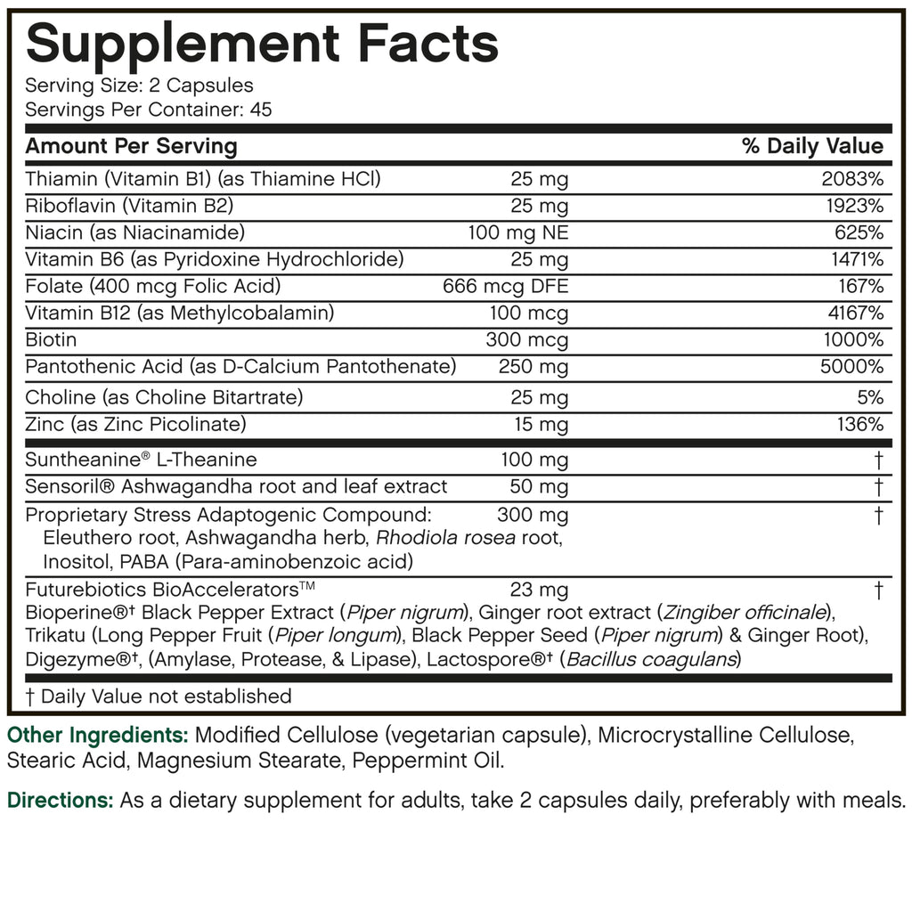 Futurebiotics StressAssist L-Theanine Ashwagandha Stress Complex - image 8