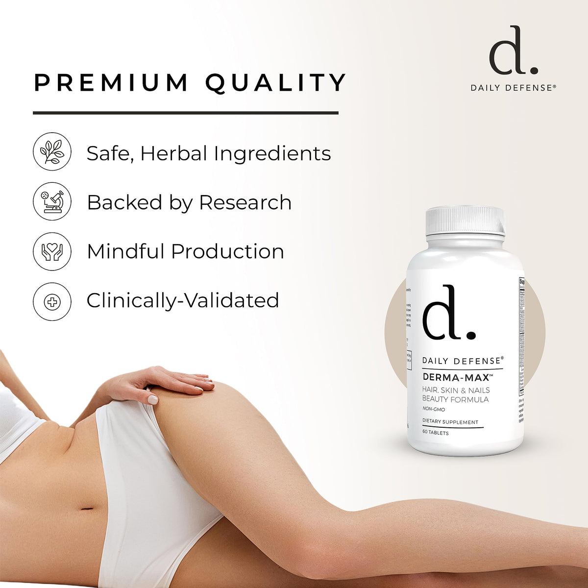 Daily Defense Collagen Supplements for Hair, Skin & Nails - 60 Tablets - image 7