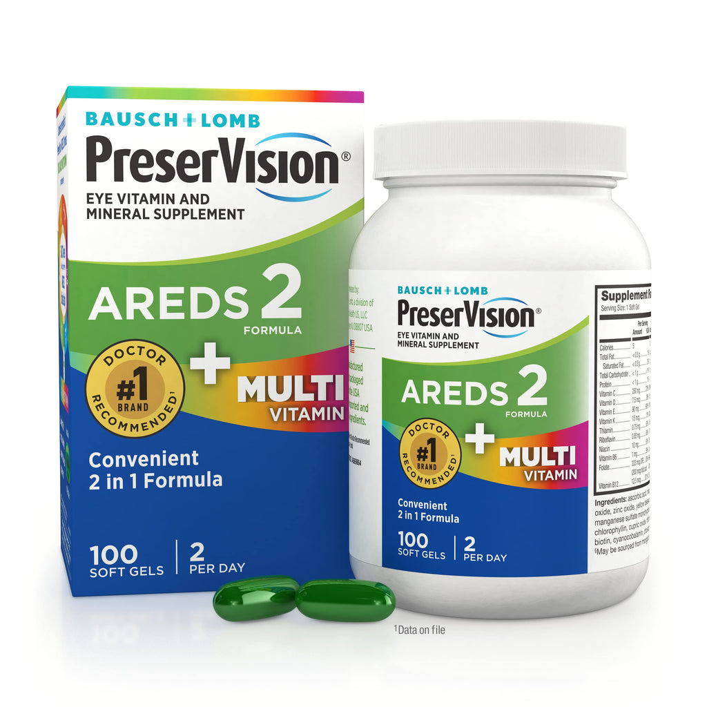 PreserVision AREDS 2 + Multivitamin Eye Vitamins - 100 Softgels